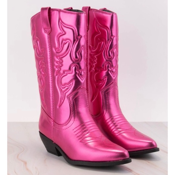 ON SALE! Glam Cowgirl Metallic Western Boots! - Picture 5 of 9